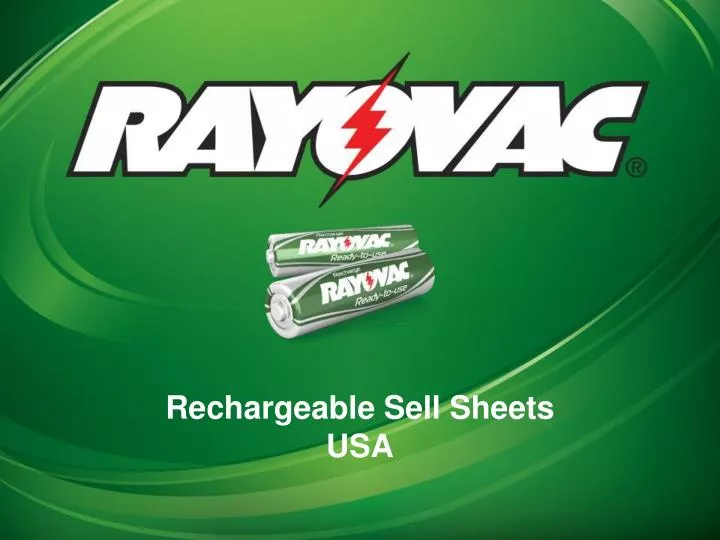 rechargeable sell sheets usa