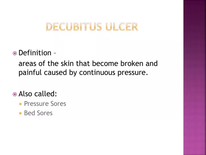 decubitus ulcer
