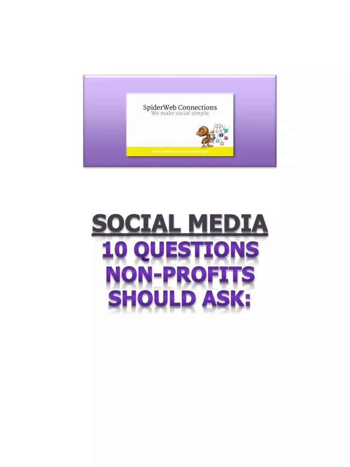 social media 1 0 questions non profits should ask