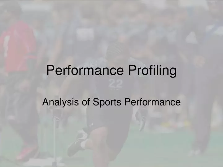 performance profiling