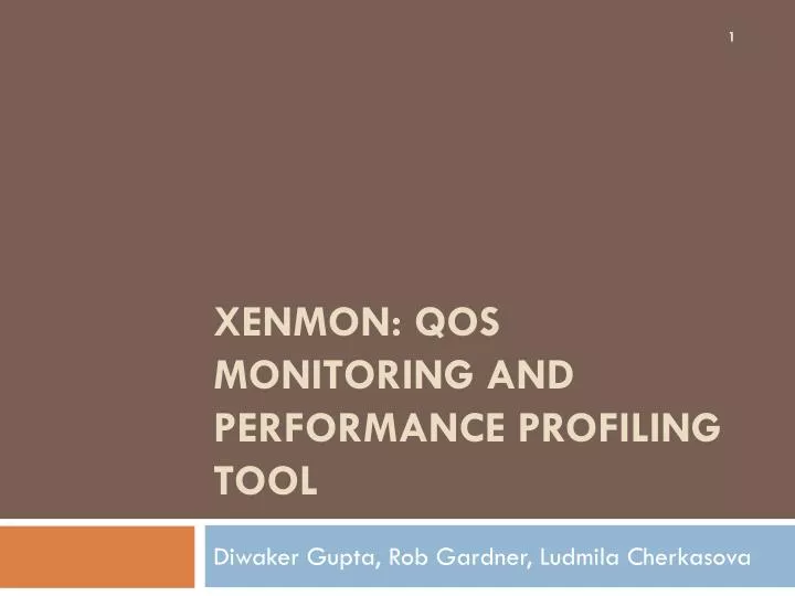 xenmon qos monitoring and performance profiling tool