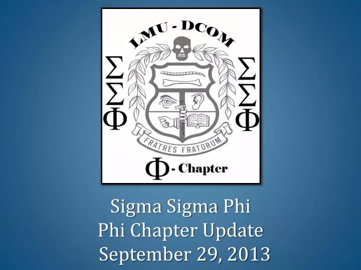 sigma sigma phi phi chapter update september 29 2013