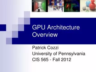 GPU Architecture Overview