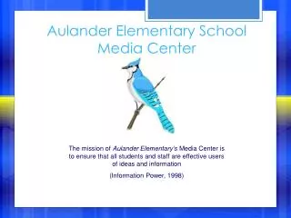 aulander elementary school media center