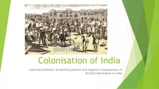 Colonisation of India