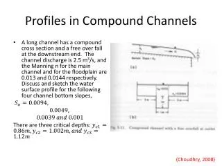 Profiles in Compound Channels
