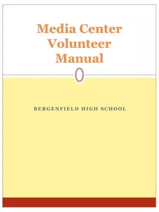 Media Center Volunteer Manual
