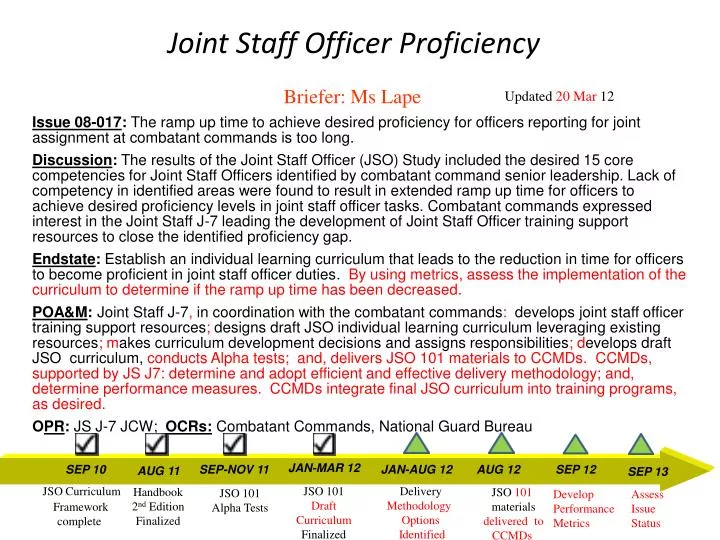 joint staff officer proficiency