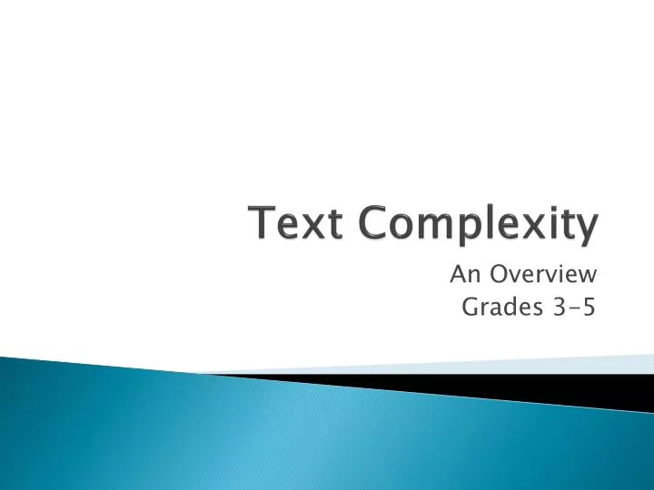 text complexity