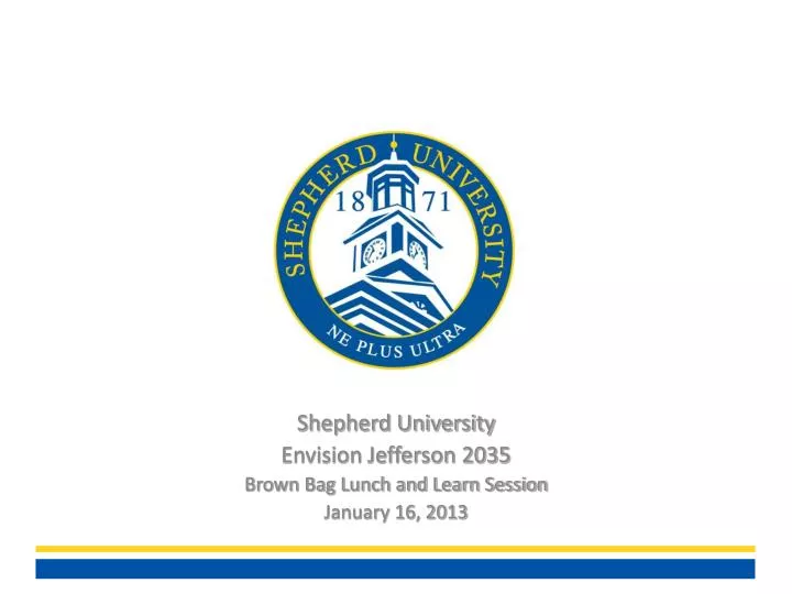 shepherd university envision jefferson 2035 brown bag lunch and learn session january 16 2013