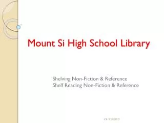 Mount Si High School Library