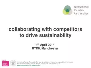 collaborating with competitors to drive sustainability