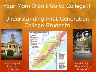 Your Mom Didn't Go to College ?! Understanding First Generation College Students