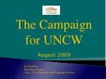 The Campaign for UNCW - slide 1