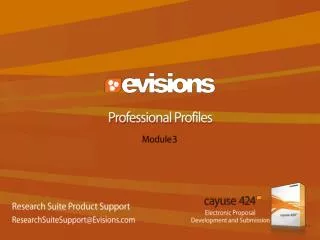 Professional Profiles