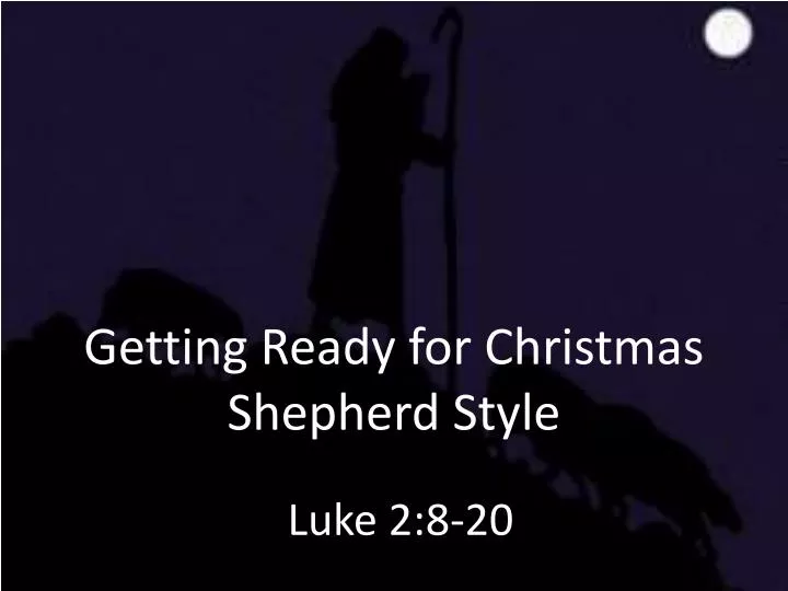 getting ready for christmas shepherd style