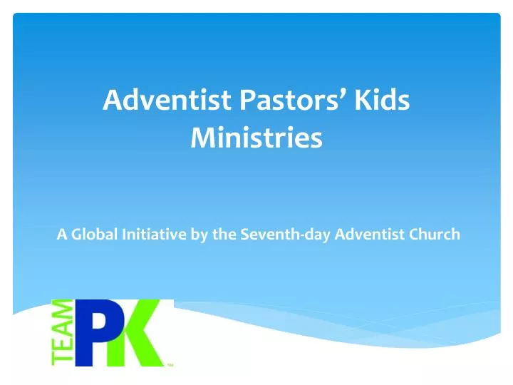 adventist pastors kids ministries