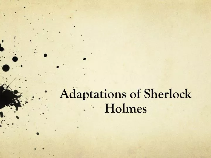 adaptations of sherlock holmes