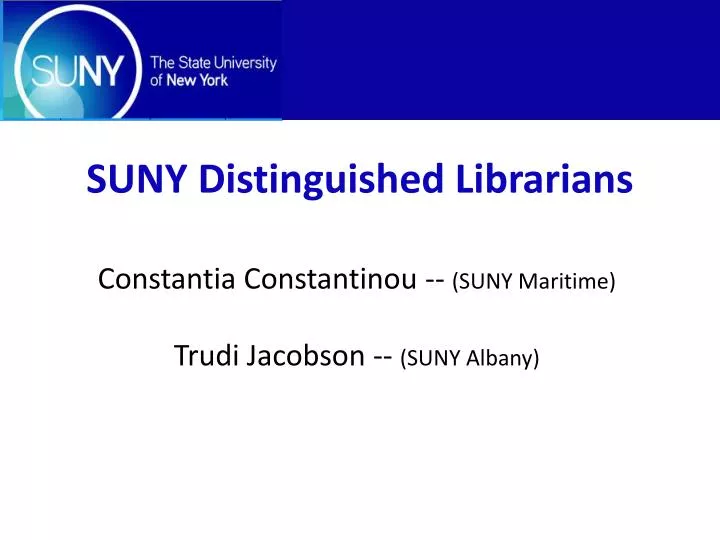 suny distinguished librarians