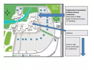 South to I-80 access and hotels for conference