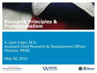 Research Principles &amp; Professionalism