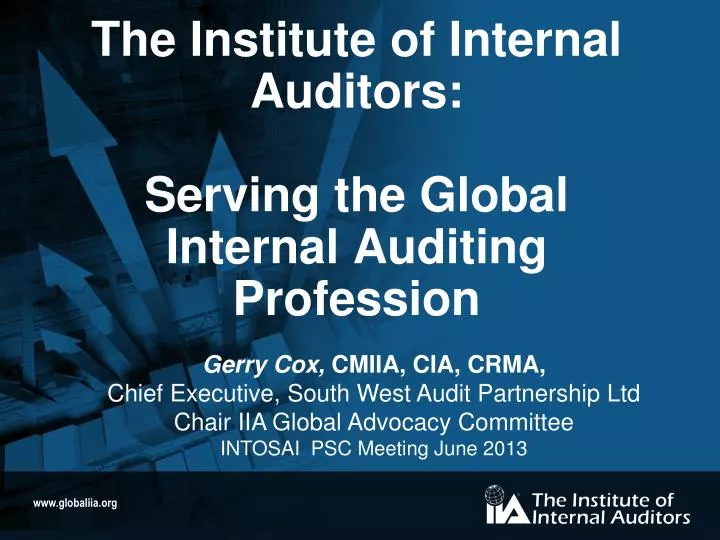 the institute of internal auditors serving the global internal auditing profession