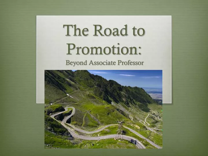 the road to promotion