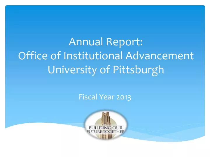 annual report office of institutional advancement university of pittsburgh