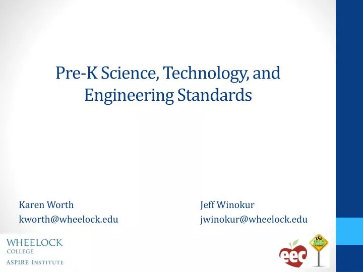 pre k science technology and engineering standards