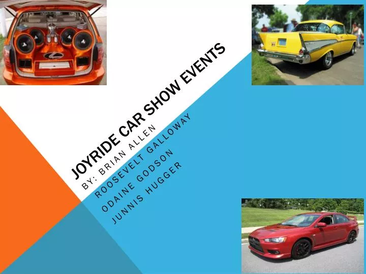 joyride car show events