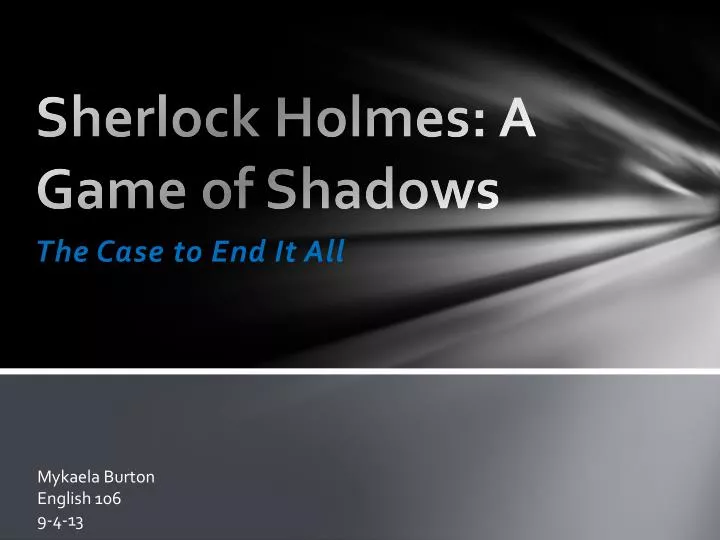 sherlock holmes a game of shadows