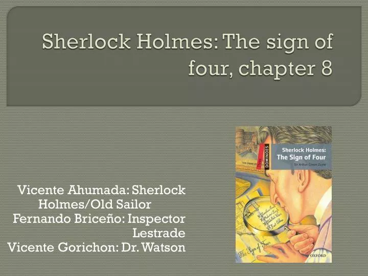 sherlock holmes the sign of four chapter 8