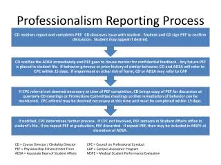 Professionalism Reporting Process