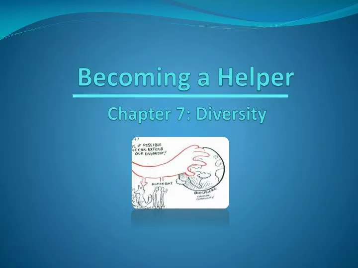 becoming a helper