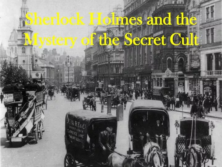 sherlock holmes and the mystery of the secret cult