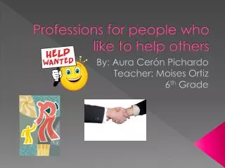Professions for people who like to help others
