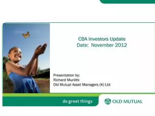 CBA Investors Update Date: November 2012