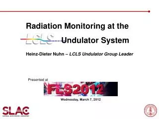 Radiation Monitoring at the Undulator System
