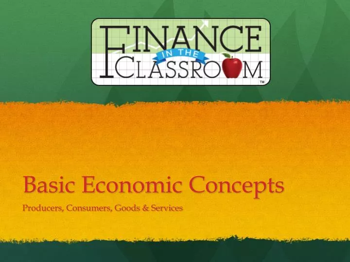 basic economic concepts