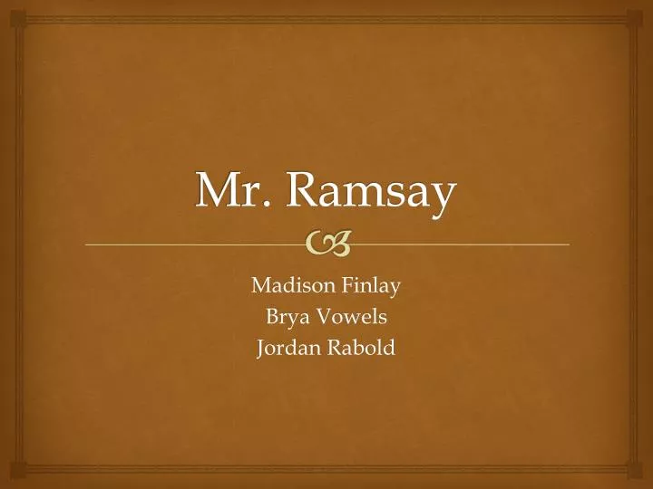 mr ramsay