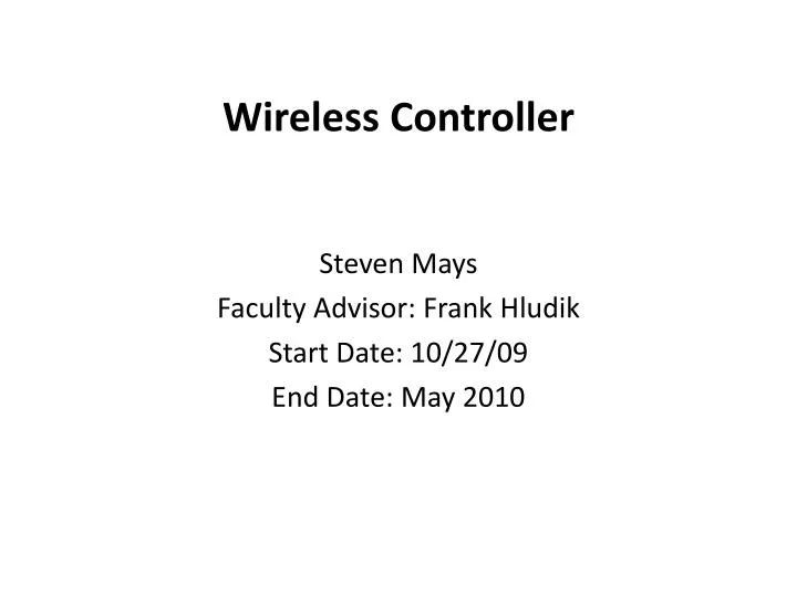 wireless controller