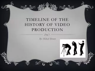 Timeline of the History of Video Production