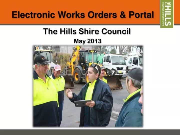 electronic works orders portal