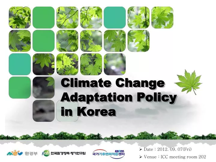 climate change adaptation policy in korea