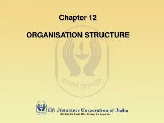 Chapter 12 ORGANISATION STRUCTURE
