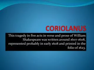 CORIOLANUS