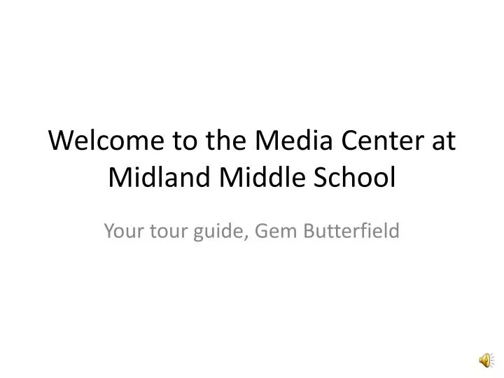 welcome to the media center at midland middle school