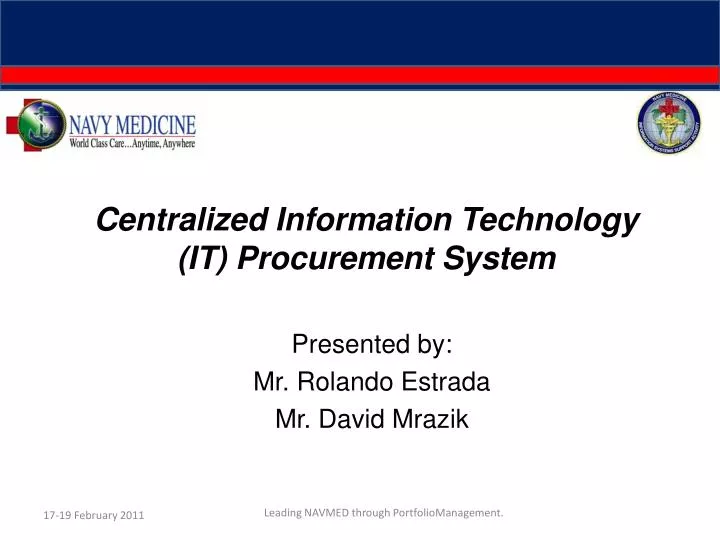 centralized information technology it procurement system