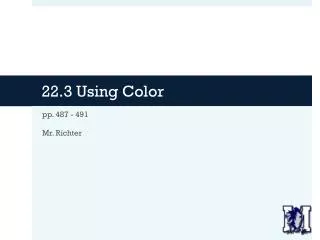 22 3 using color