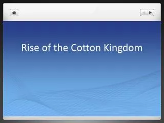 Rise of the Cotton Kingdom